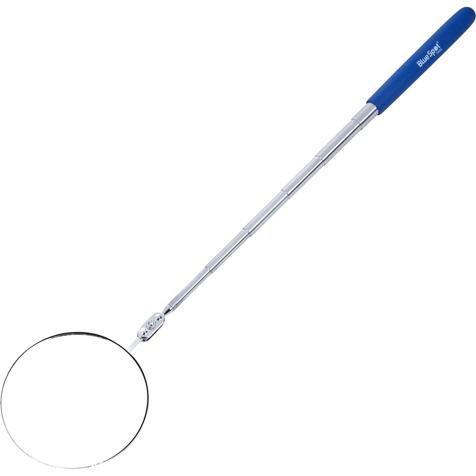 Bluespot Mechanics Inspection Mirror Telescopic Extending Circle 280-880mm Bluespot Mechanics Inspection Mirror Telescopic Extending Circle 280-880mm