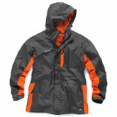 Scruffs Black Worker Jacket Men's Workwear Waterproof Raincoat Work Coat Grey