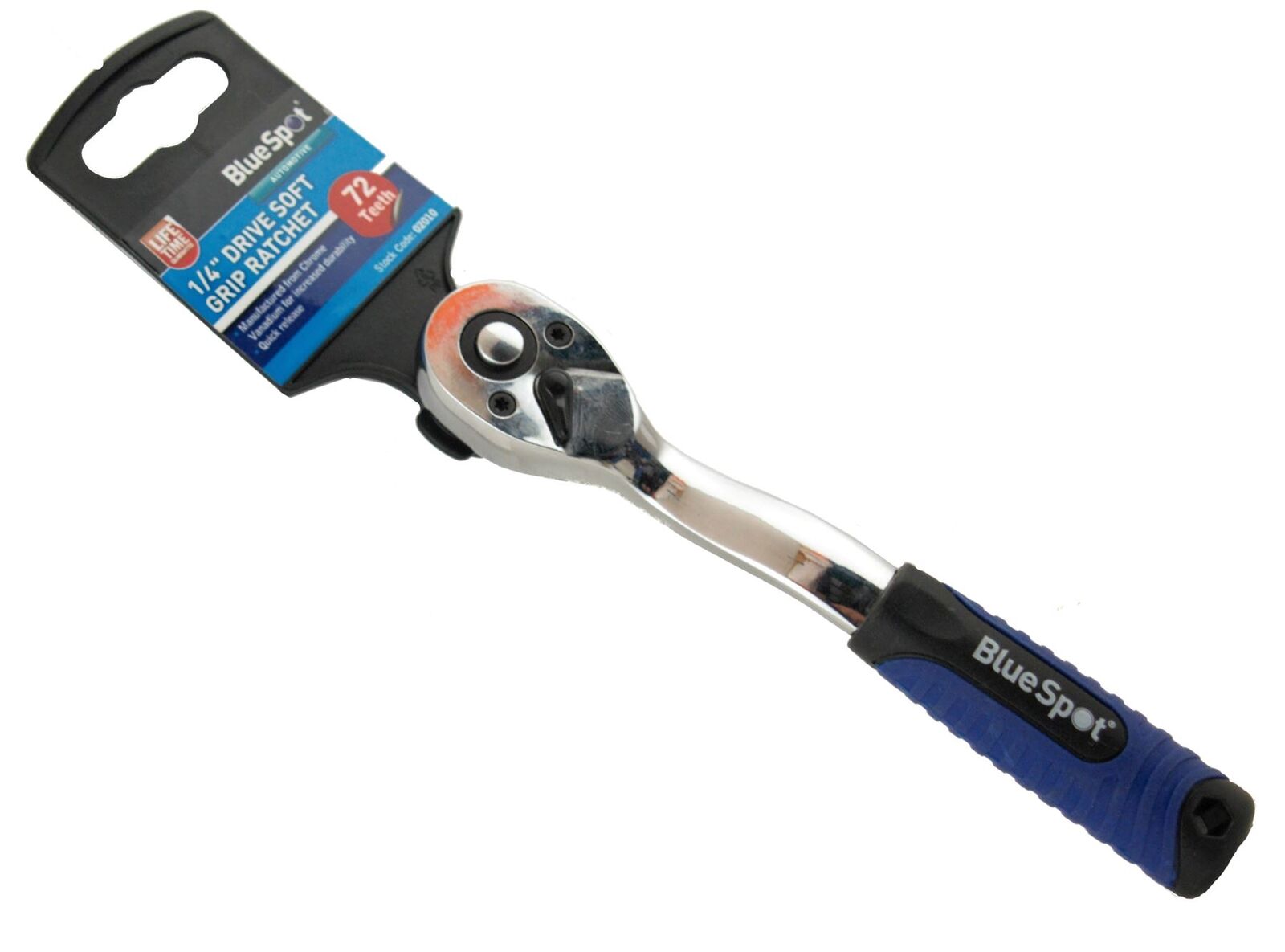 Bluespot Socket Ratchet Soft Grip Handle Quick Release 72 Teeth 1/4" Drive Bluespot Socket Ratchet Soft Grip Handle Quick Release 72 Teeth 1/4" Drive