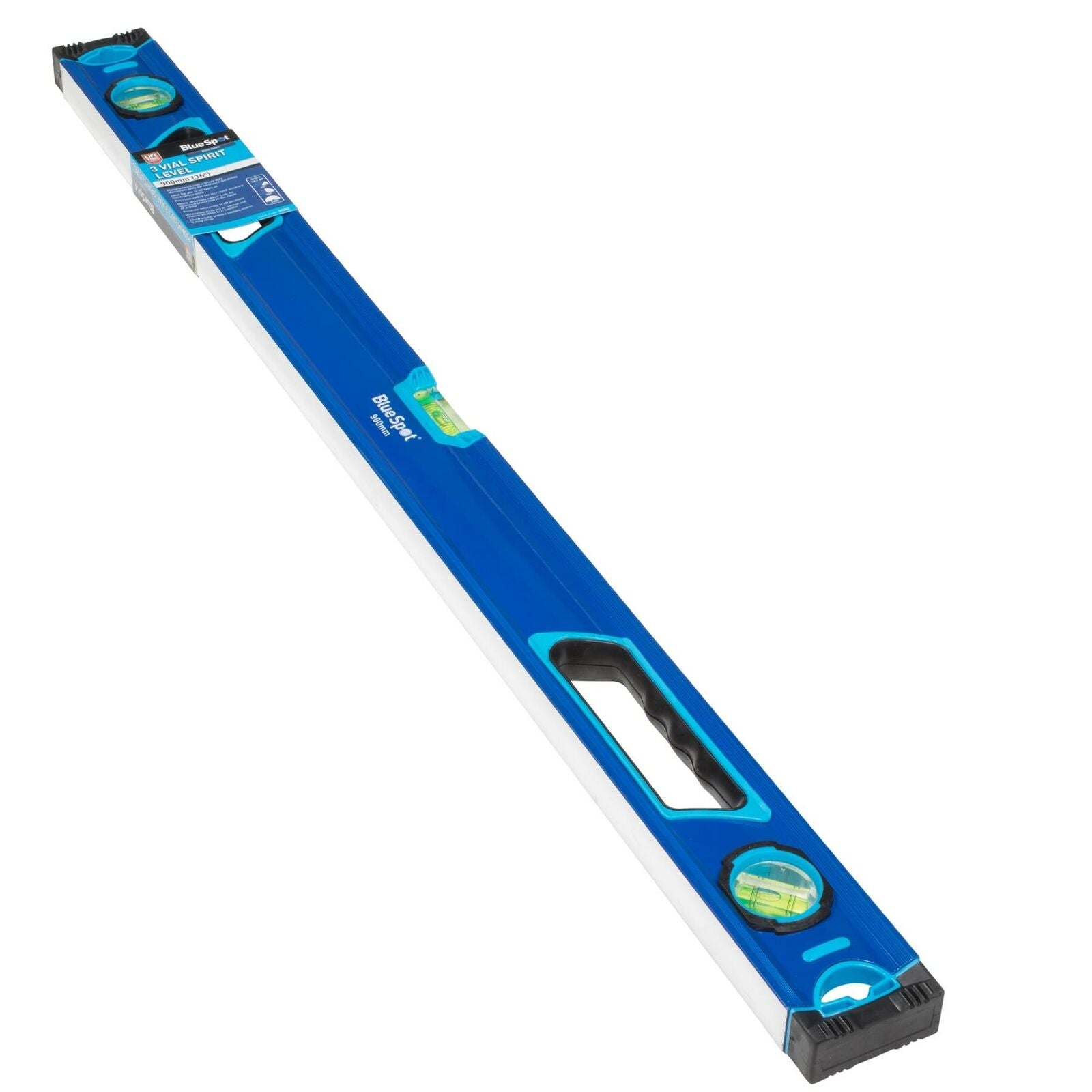Bluespot Spirit Level Trade Box Tool Builders & DIY Vial 900mm 36" 90cm Bluespot Spirit Level Trade Box Tool Builders & DIY Vial 900mm 36" 90cm