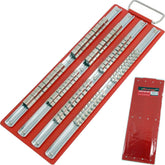 Neilsen 80pc Socket Rail Tray 1/4" 3/8" 1/2" Organiser Storage Holder Metal