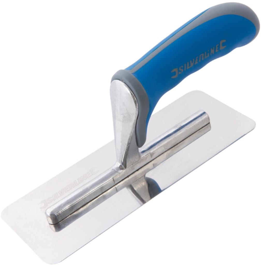 Silverline Soft Grip Handle Levelling Finishing Mini Plastering Trowel 8" Silverline Soft Grip Handle Levelling Finishing Mini Plastering Trowel 8"