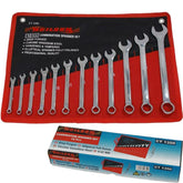 Neilsen 12pc Fully Polished Metric Combination Spanner Wrench Set 6mm - 22mm