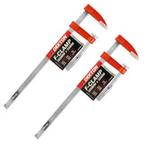 Dekton 2pc F Clamps 50mm X 300mm Bricklayers Profile Woodworking Metal Clamp