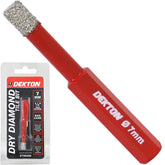 Dekton 7.0mm Brazed Diamond Hole Drill Tile Porcelain Marble Cutting Bit 1/4"