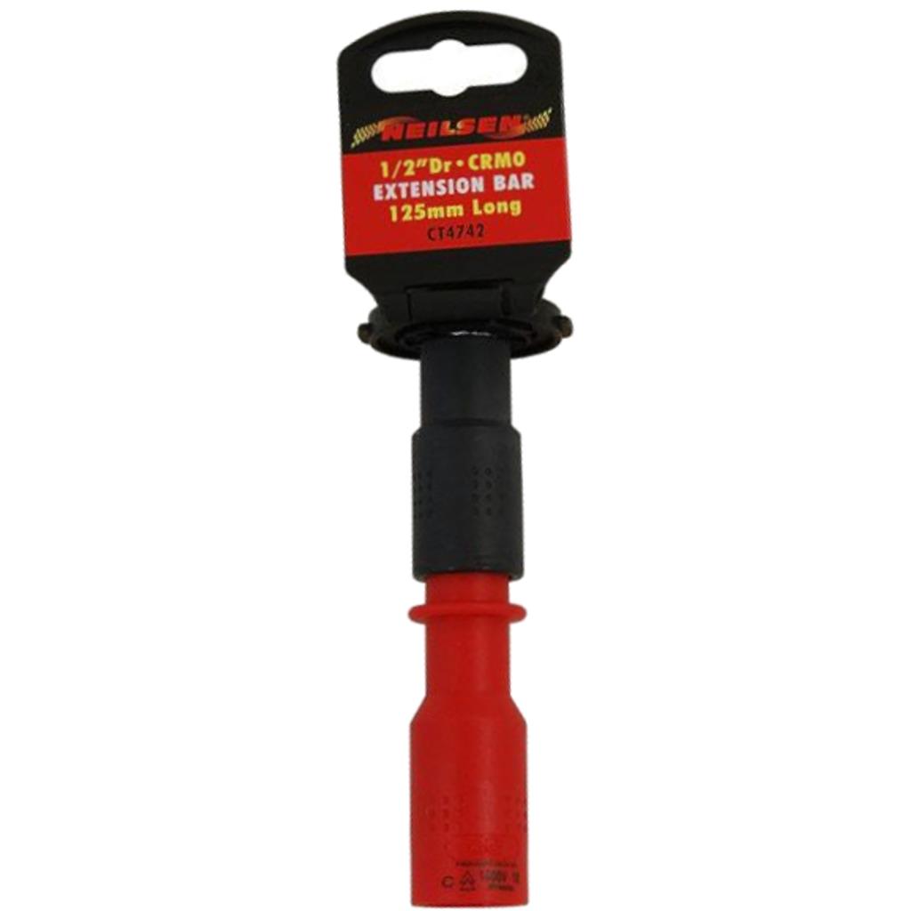 Neilsen Injection Insulated VDE Socket Extension Bar Quick Release 1/2'' 125mm Neilsen Injection Insulated VDE Socket Extension Bar Quick Release 1/2'' 125mm