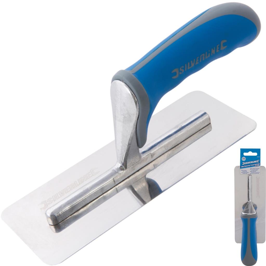 Silverline Soft Grip Handle Levelling Finishing Mini Plastering Trowel 8" Silverline Soft Grip Handle Levelling Finishing Mini Plastering Trowel 8"