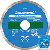 Silverline Tile Diamond Cutting Disc Angle Grinder Blade Stone 4.5" 115mm