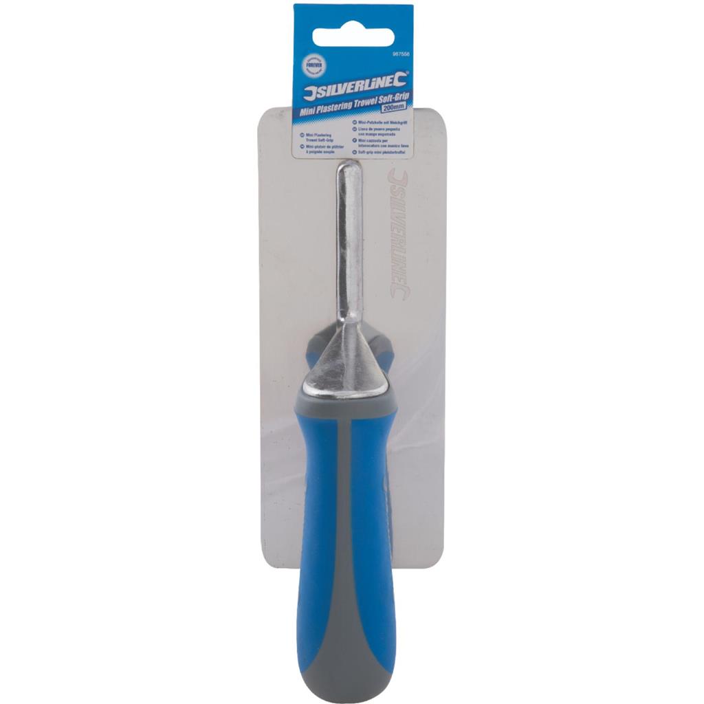 Silverline Soft Grip Handle Levelling Finishing Mini Plastering Trowel 8" Silverline Soft Grip Handle Levelling Finishing Mini Plastering Trowel 8"