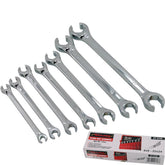Neilsen Flare Nut Wrench Open-Ended Brake Pipe Spanner Set 7pc 8mm - 24mm
