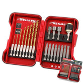 Neilsen 20pc HSS Hex Bit Holder Socket Drill Nut Driver Screwdriver Bits Set