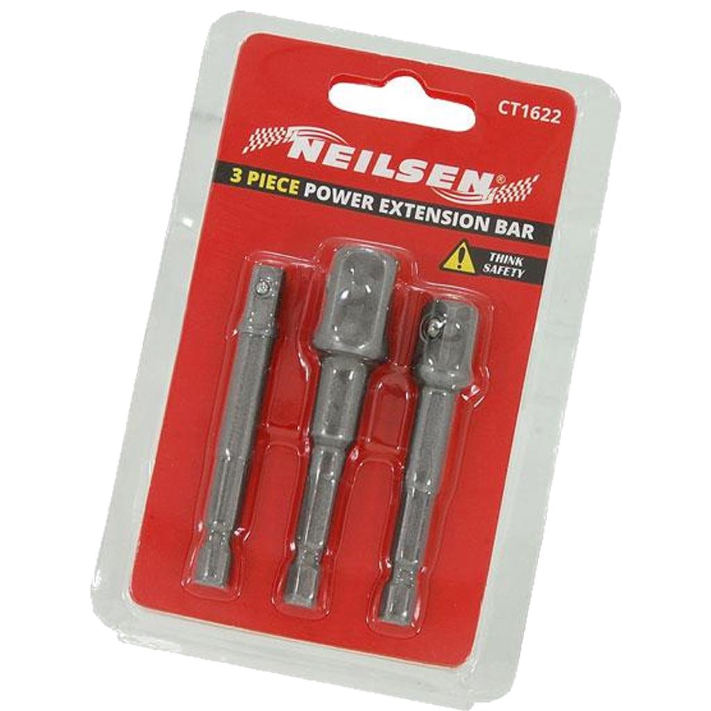 Neilsen Drill Power Impact Extension Socket Adapter Converter Set 1/4" 3/8" 1/2" Neilsen Drill Power Impact Extension Socket Adapter Converter Set 1/4" 3/8" 1/2"