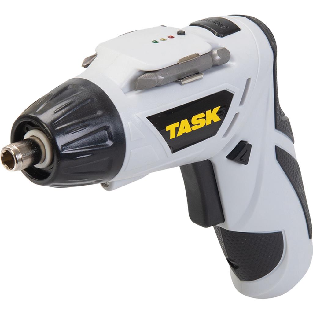 Task 3.6v Rechargeable Battery Power Cordless Screwdriver Drill Bit Set 5pc Task 3.6v Rechargeable Battery Power Cordless Screwdriver Drill Bit Set 5pc