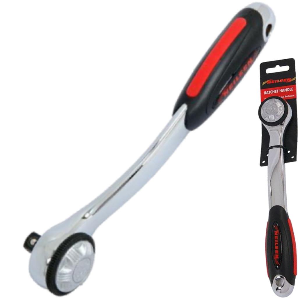 Neilsen Socket Reversible Curved Profile Ratchet Handle 3/8" Tool Neilsen Socket Reversible Curved Profile Ratchet Handle 3/8" Tool