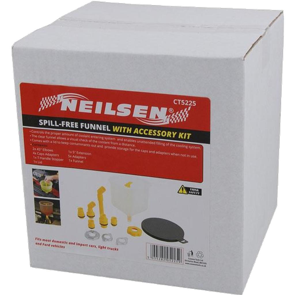 Neilsen Spill Free Car Funnel Petrol Diesel Wash Oil Fuel Portable Accessory Set Neilsen Spill Free Car Funnel Petrol Diesel Wash Oil Fuel Portable Accessory Set