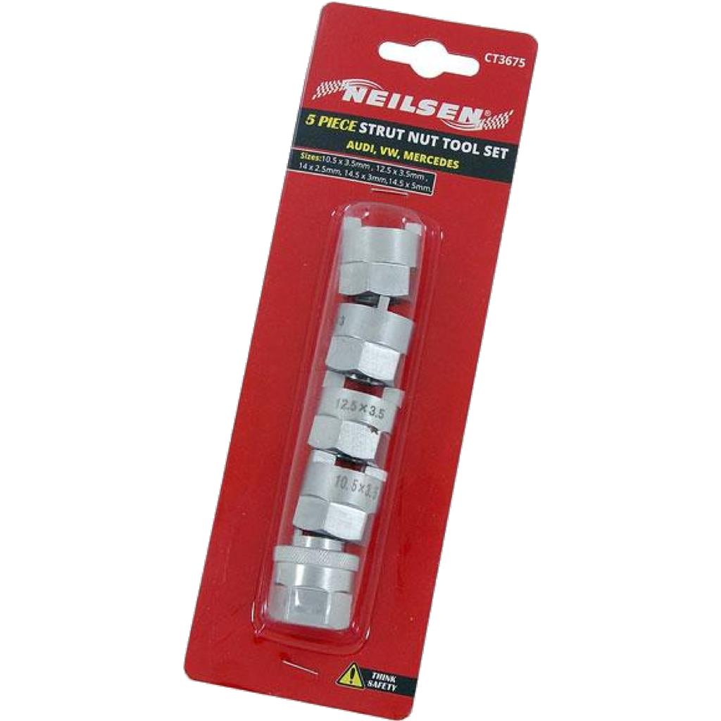 Neilsen Strut Nut Sockets Tool Shock Absorber Bolts Audi VW Mercedes Suspension Neilsen Strut Nut Sockets Tool Shock Absorber Bolts Audi VW Mercedes Suspension