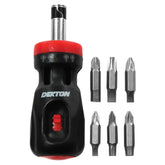 Dekon 12 in 1 Magnetic Ratchet Handle Phillips Slotted Screwdriver With Bit Set