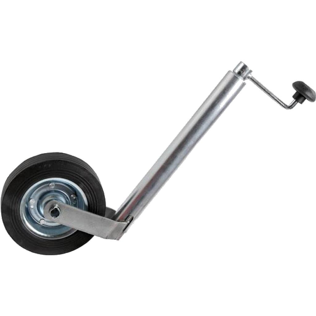Neilsen Jockey Wheel Telescopic Caravan Trailer Galvanised Solid Tire 42mm Neilsen Jockey Wheel Telescopic Caravan Trailer Galvanised Solid Tire 42mm