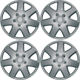 Streetwize Tempest Car Wheel Trim Set 14" Silver Set Of 4 Hub Caps Covers