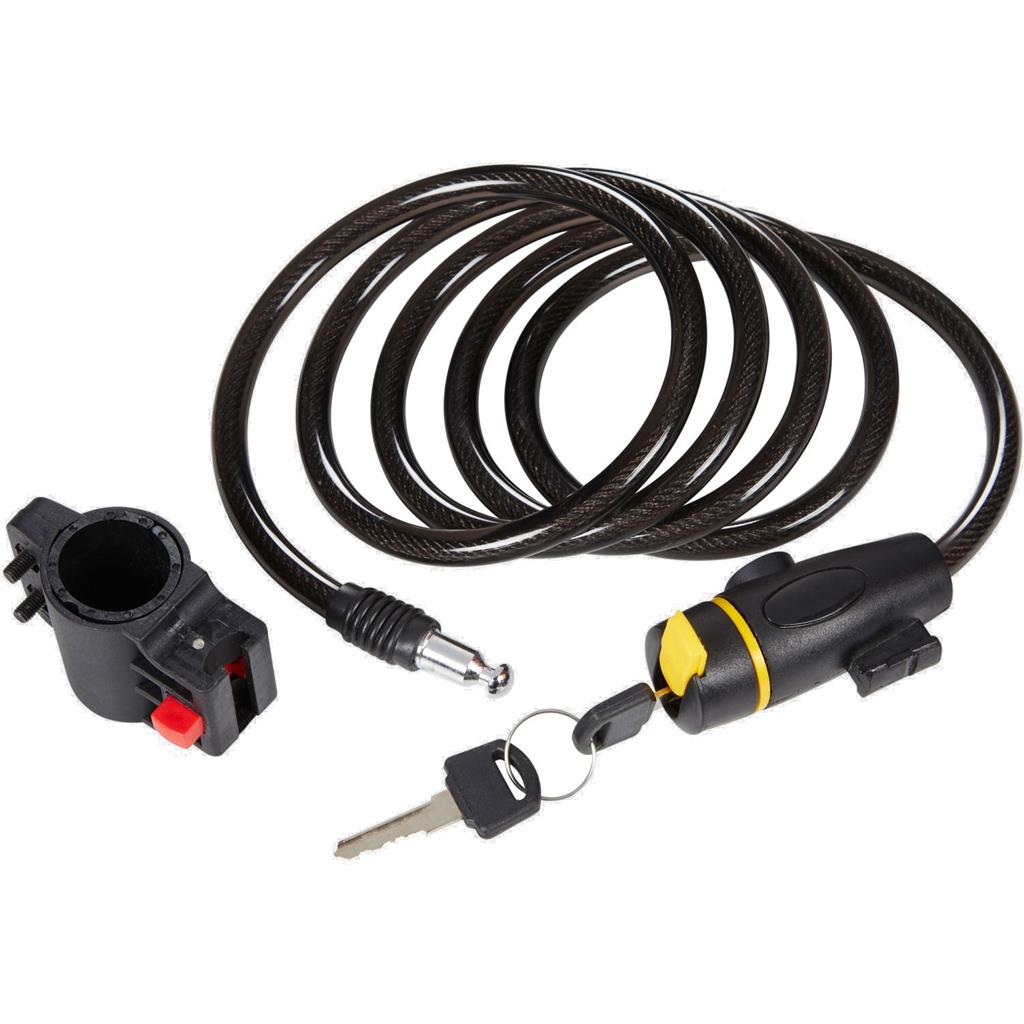 BlueSpot Bicycle Cycle Keyed Security Spiral Steel Cable Locking Lock 1.8M BlueSpot Bicycle Cycle Keyed Security Spiral Steel Cable Locking Lock 1.8M