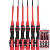 Dekton 6pc Precision Screwdriver Set Slotted Philips PH00 Ph0 PH1 Phones Compute