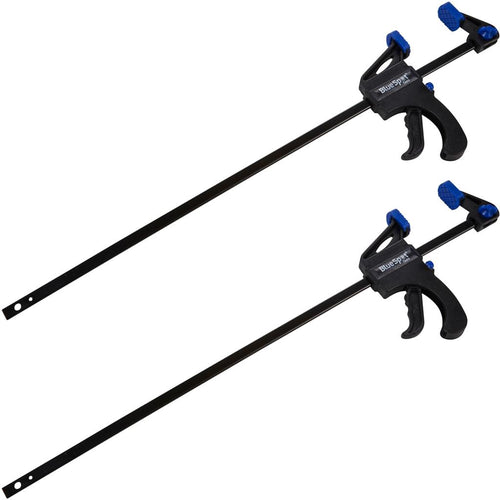 BlueSpot 2pc Quick Grip Speed Light Duty Vice Bar 300mm Rapid Clamp Set 12"