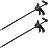 BlueSpot 2pc Quick Grip Speed Light Duty Vice Bar 300mm Rapid Clamp Set 12"