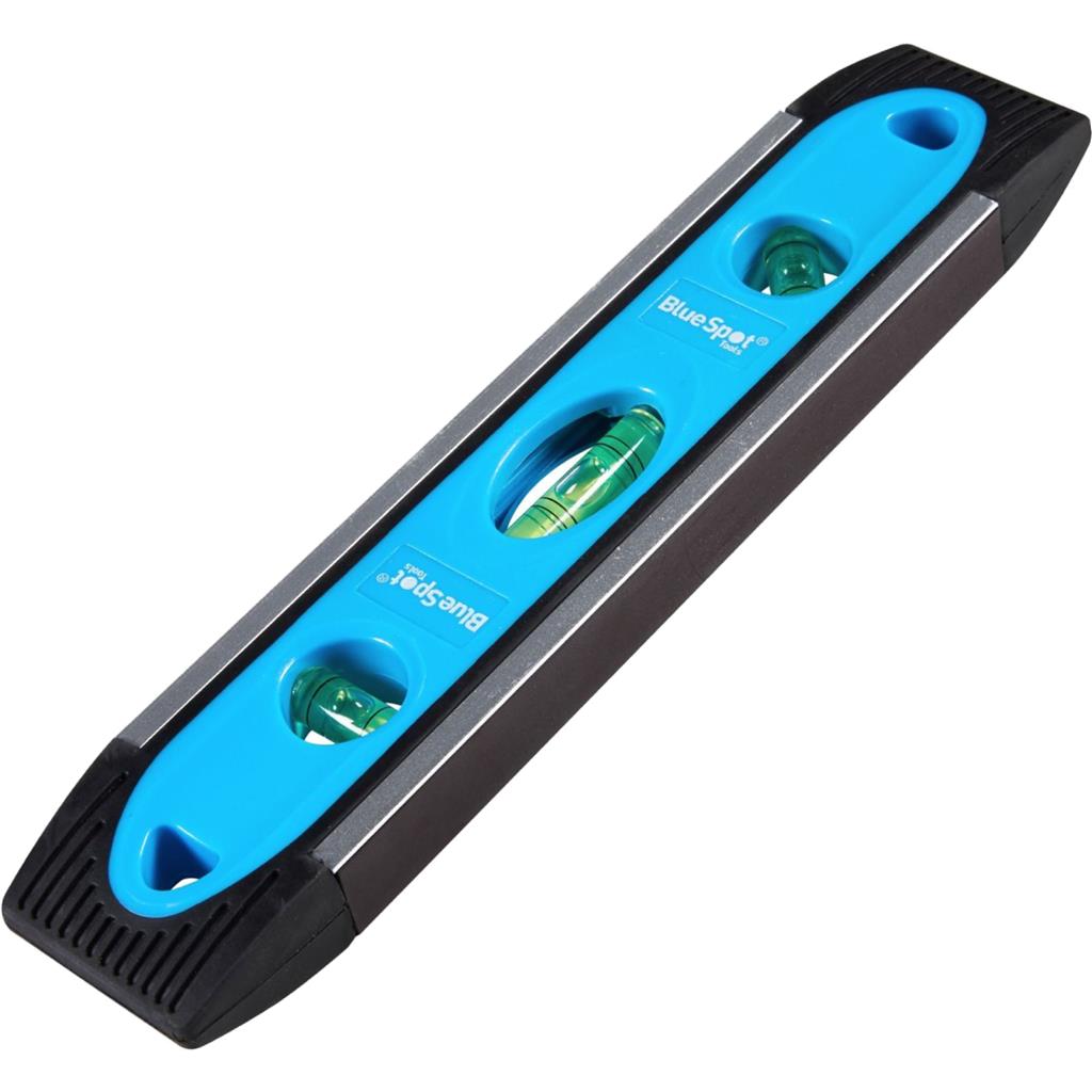 BlueSpot Magnetic Torpedo Boat Scaffolding Spirit Level Tool 225mm 9" BlueSpot Magnetic Torpedo Boat Scaffolding Spirit Level Tool 225mm 9"