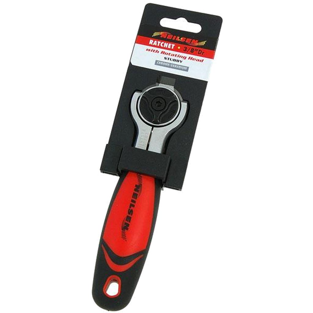 Neilsen Stubby Swivel Head Socket Reversible Ratchet Handle Quick Release 3/8" Neilsen Stubby Swivel Head Socket Reversible Ratchet Handle Quick Release 3/8"