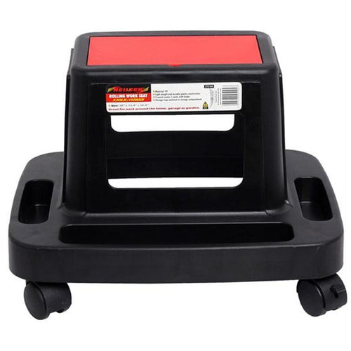 Neilsen Mechanics Mobile Work Rolling Stool Seat with Brakes & Storage