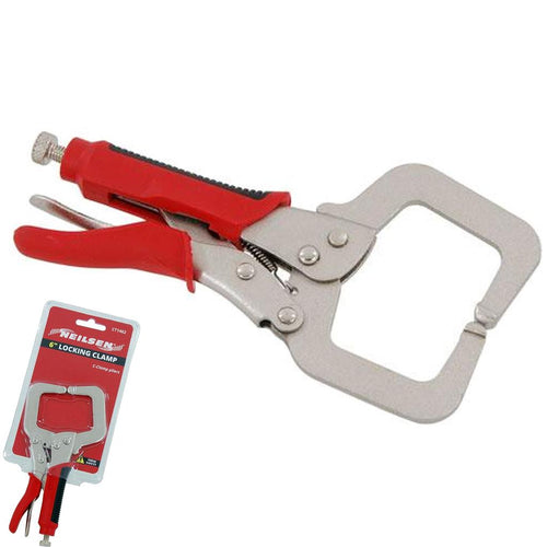 Neilsen 6" Locking Mole Grip C Clamps Work Welding Woodwork Clamp