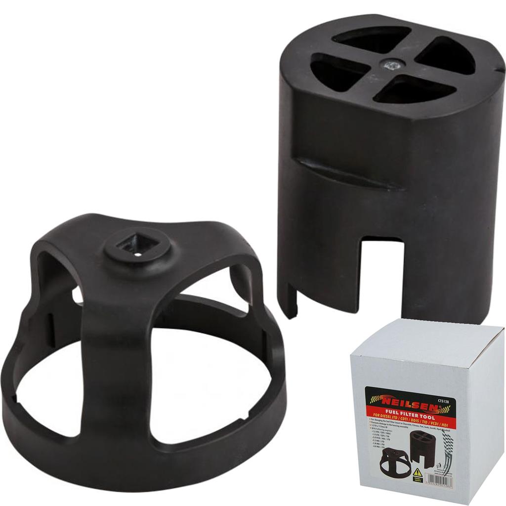 Neilsen Fuel Filter Tool For Diesel Jtd Cdti Ddis Tid Vcdi Hdi 1/2" 115mm Neilsen Fuel Filter Tool For Diesel Jtd Cdti Ddis Tid Vcdi Hdi 1/2" 115mm