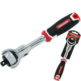 Neilsen Swivel Head Socket Reversible Ratchet Handle Quick Release 3/8" Tool