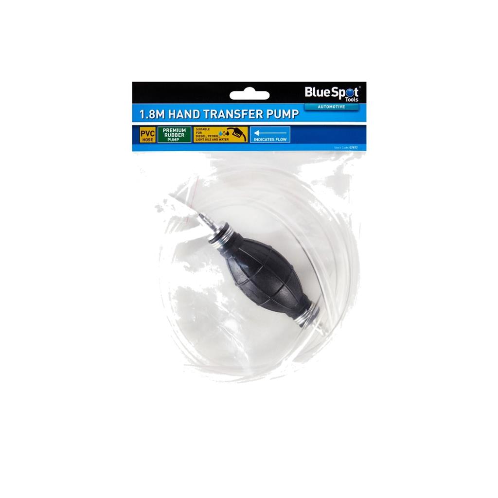 Bluespot Siphon Petrol Diesel Water Oil Liquid Fuel Hand Transfer Pump 1.8m Bluespot Siphon Petrol Diesel Water Oil Liquid Fuel Hand Transfer Pump 1.8m