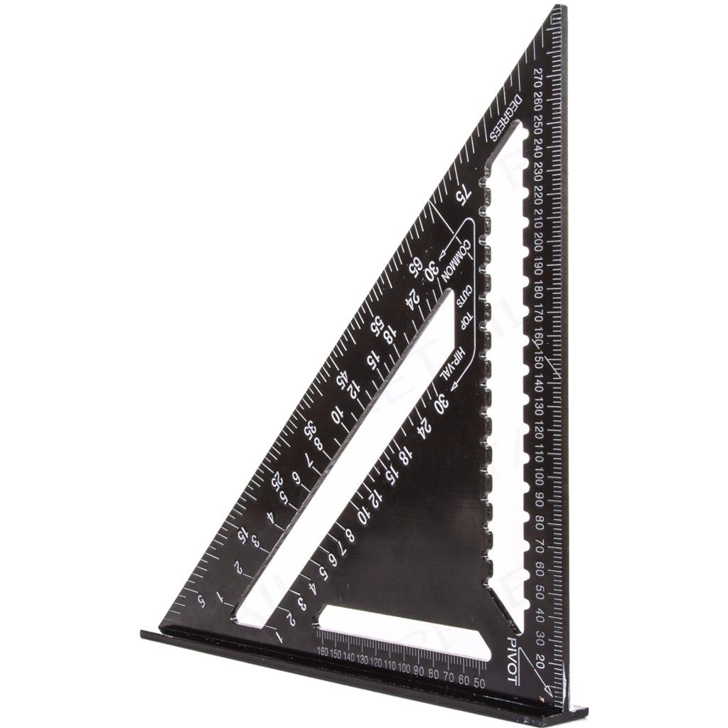Toolzone 12" 300mm Set Square Aluminium Roofing Roofers Rafter Tri Square Toolzone 12" 300mm Set Square Aluminium Roofing Roofers Rafter Tri Square