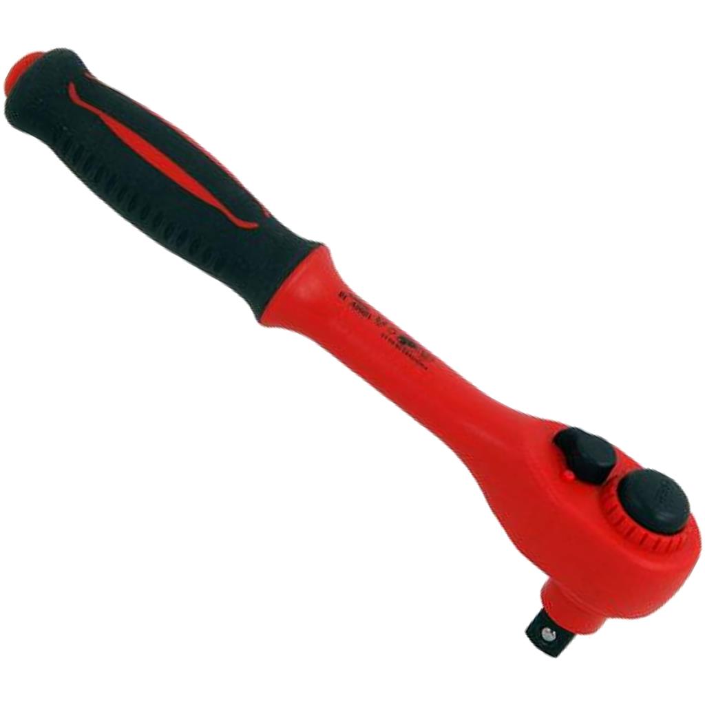Neilsen Injection Insulated Reversible Ratchet Handle VDE 1/2'' 250mm Neilsen Injection Insulated Reversible Ratchet Handle VDE 1/2'' 250mm