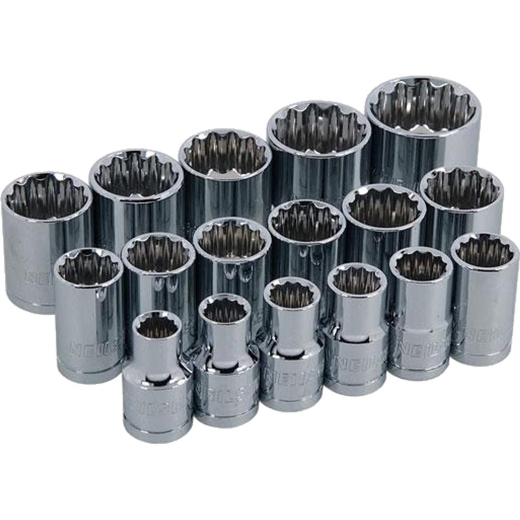 Neilsen Metric Drive Sockets 10mm - 30mm Socket Set In Bmc 17pc 1/2" Neilsen Metric Drive Sockets 10mm - 30mm Socket Set In Bmc 17pc 1/2"