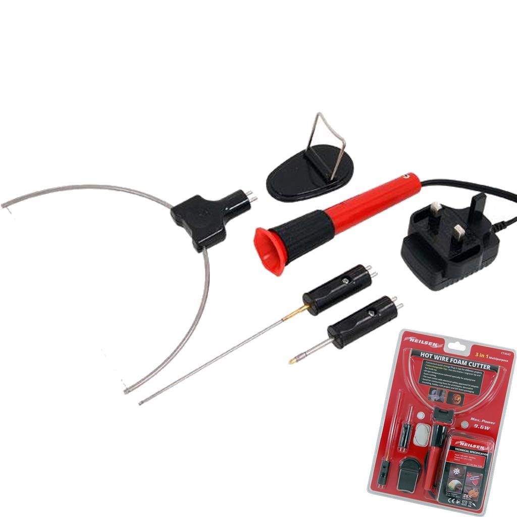 Neilsen Hot Wire Electric Foam Cutter Cutting Tool Polystyrene Styrofoam 3 Tips Neilsen Hot Wire Electric Foam Cutter Cutting Tool Polystyrene Styrofoam 3 Tips