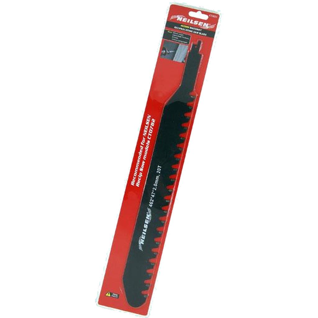 Neilsen Masonry Reciprocating Saw Blade For Concrete Brick 462mm 20T Neilsen Masonry Reciprocating Saw Blade For Concrete Brick 462mm 20T
