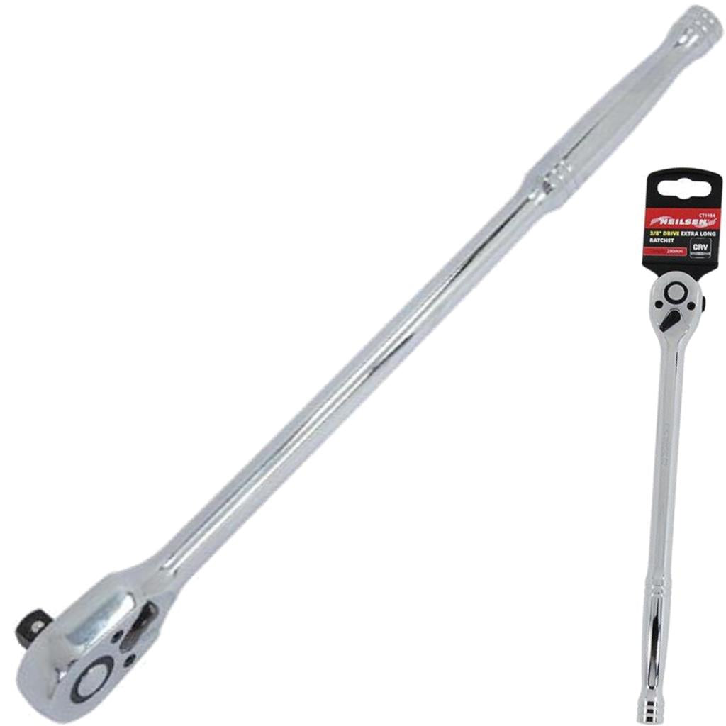 Neilsen Socket Reversible Extra Long Head Ratchet Handle Quick Release 3/8" 72T Neilsen Socket Reversible Extra Long Head Ratchet Handle Quick Release 3/8" 72T