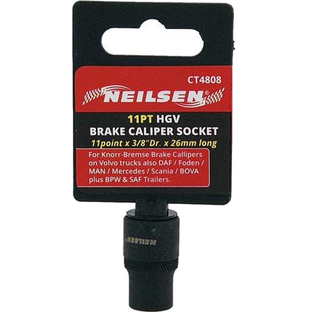 Neilsen Brake Caliper Knorr Bremse Socket 3/8" Drive 11pt HGV Volvo Mercedes Neilsen Brake Caliper Knorr Bremse Socket 3/8" Drive 11pt HGV Volvo Mercedes