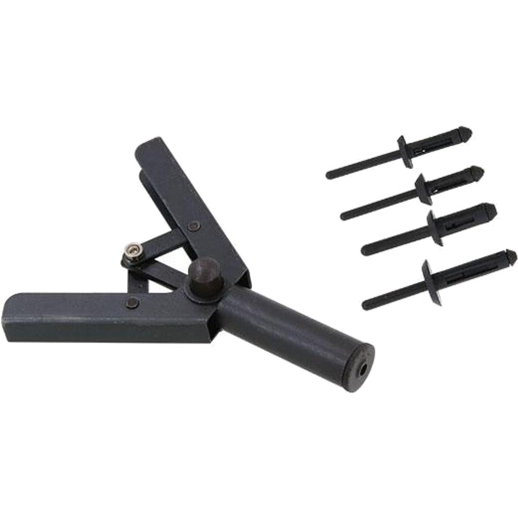 Neilsen Plastic Rivet Gun Garage Car Bodyshop Hand Riveter Tool 40 Rivets Set Neilsen Plastic Rivet Gun Garage Car Bodyshop Hand Riveter Tool 40 Rivets Set