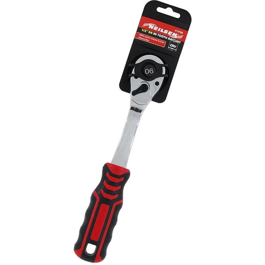 Neilsen Socket Reversible Ratchet Handle Quick Release 90 Teeth 1/2" Tool Neilsen Socket Reversible Ratchet Handle Quick Release 90 Teeth 1/2" Tool