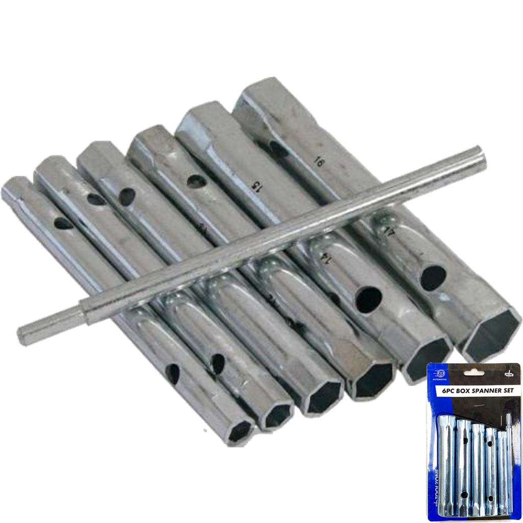 ToolZone 6pc Tubular Box Wrench Set Long Tube Spanner Plumber Mechanic 6mm-19mm ToolZone 6pc Tubular Box Wrench Set Long Tube Spanner Plumber Mechanic 6mm-19mm