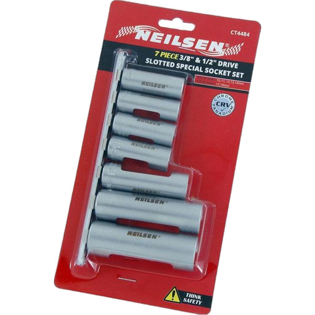 Neilsen 8pc Metric Deep Temperature Sensors Socket Set 1/2" Drive 13mm - 24mm Neilsen 8pc Metric Deep Temperature Sensors Socket Set 1/2" Drive 13mm - 24mm