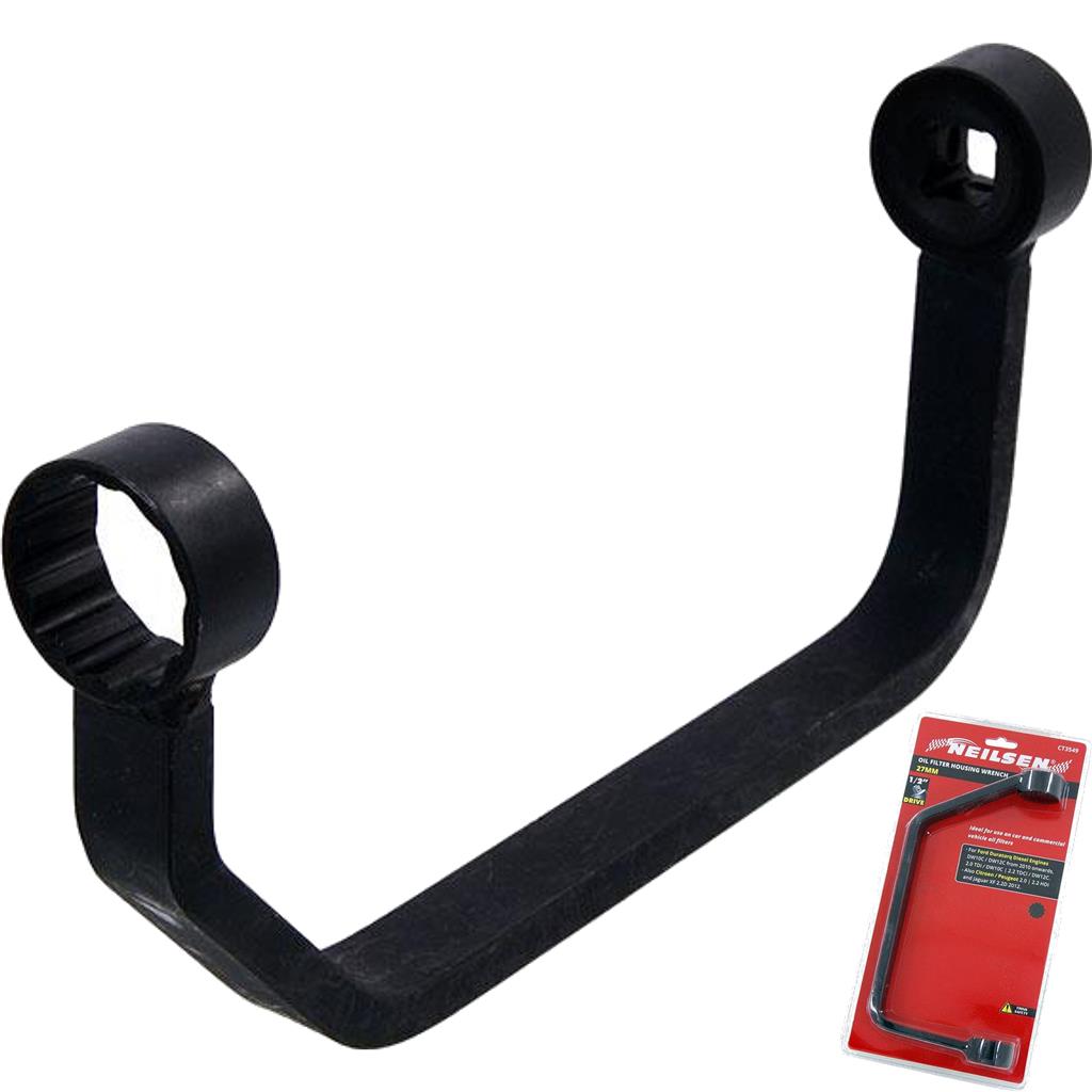 Neilsen Oil Filter Hand Housing Wrench Removal Spanner Spanners Tool 27mm 1/2" Neilsen Oil Filter Hand Housing Wrench Removal Spanner Spanners Tool 27mm 1/2"