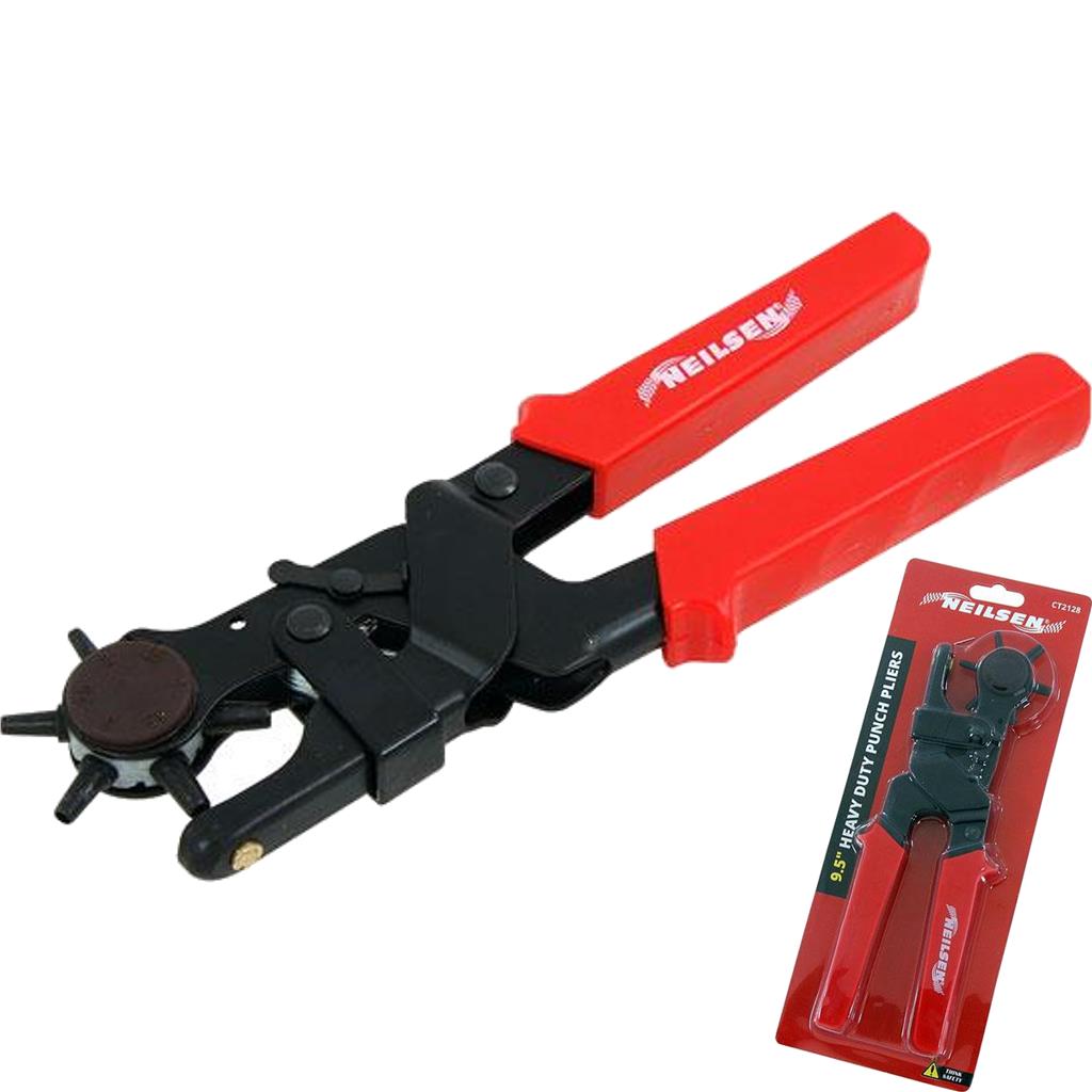 Neilsen Hole Making Punch Pliers Leather Belt Tool Heavy Duty Kit 6 Sizes Neilsen Hole Making Punch Pliers Leather Belt Tool Heavy Duty Kit 6 Sizes
