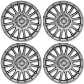 Streetwize Lightning Car Wheel Trim Set 14" Silver Set Of 4 Hub Caps Covers