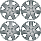 Streetwize Tempest Car Wheel Trim Set 15" Silver Set Of 4 Hub Caps Covers
