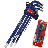 Neilen 9pc Extra Long Metric Ball Point Hex Allen Key Set Alan 1.5mm - 10mm